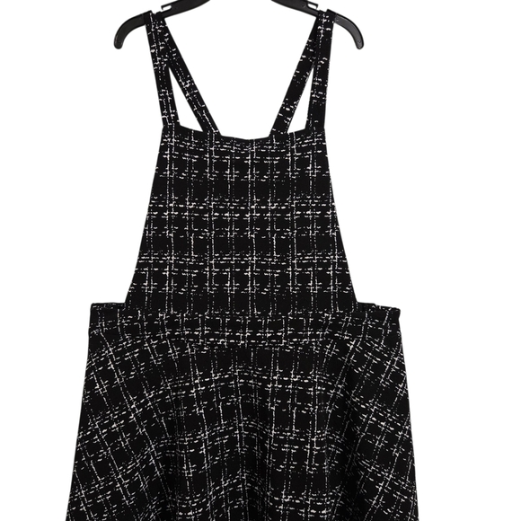 SHEIN Curvy Pinafore Dresses Monochrome Patterned Mini Dress Plus SZ 2XL - Picture 2 of 7